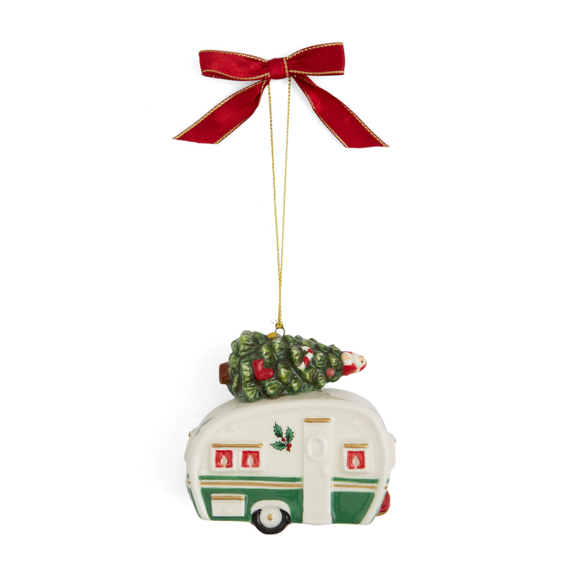 Spode - Christmas Tree Figural - Camper Van Ornament | 3.5 in / 8.9 cm