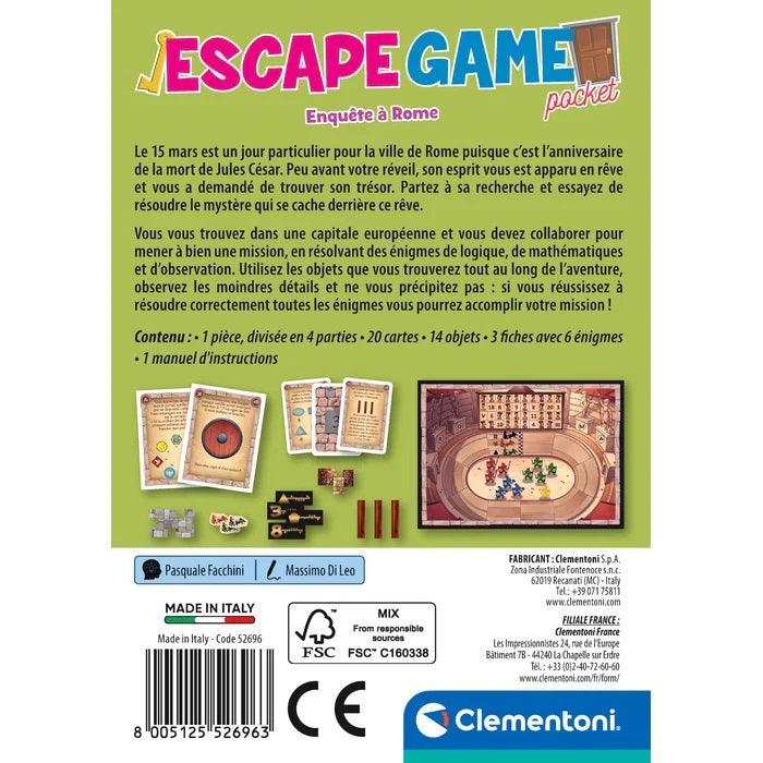 Clementoni - Escape Game - Enquete e Rome (FR) - Limolin 