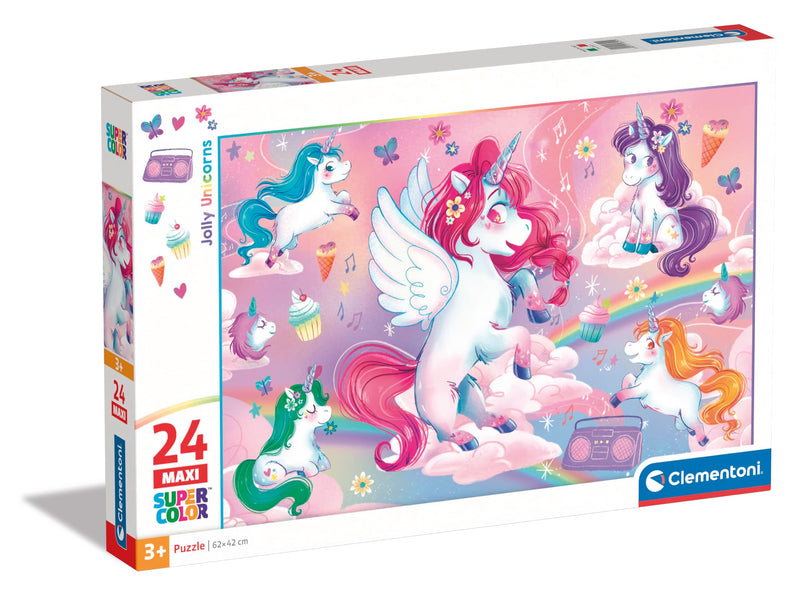 Clementoni - Pz24: Jolly Unicorns - Limolin 