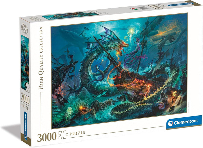 Clementoni - The Underwater Battle (3000-Piece Puzzle) - Limolin 