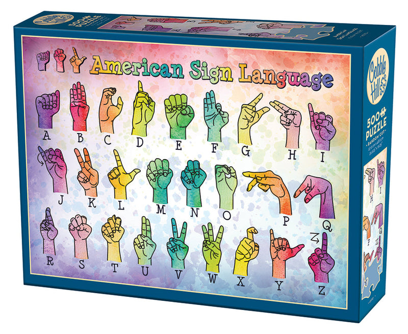 Cobble Hill - American Sign Language (500-Piece Puzzle) - Limolin 