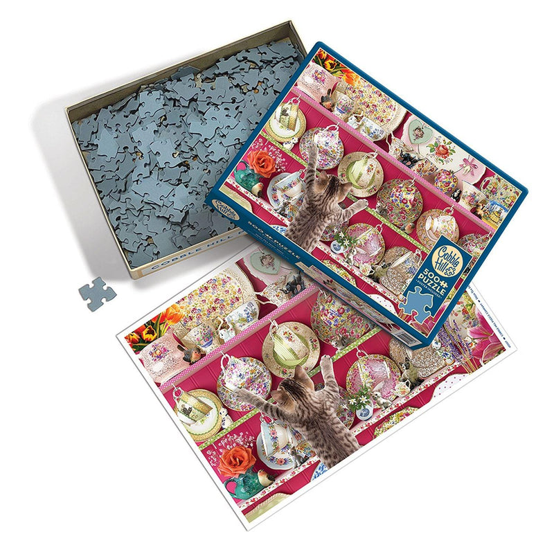 Cobble Hill - High Tea High Jinks (500-Piece Puzzle) - Limolin 