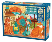 Cobble Hill - Pumpkin Patch Cats-500 Piece Puzzle - Limolin 