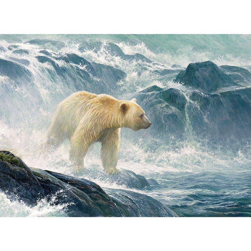 Cobble Hill - Salmon Watch - Spirit Bear (500-Piece Puzzle) - Limolin 