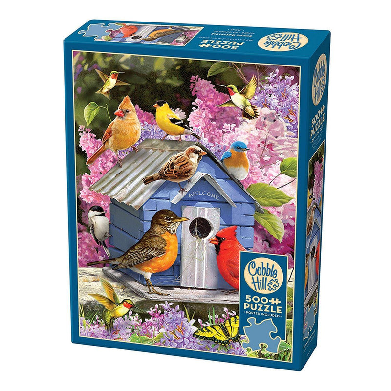 Cobble Hill - Spring Birdhouse (500-Piece Puzzle) - Limolin 