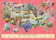 Cobble Hill - State Flowers of America (1000-Piece Puzzle) - Limolin 