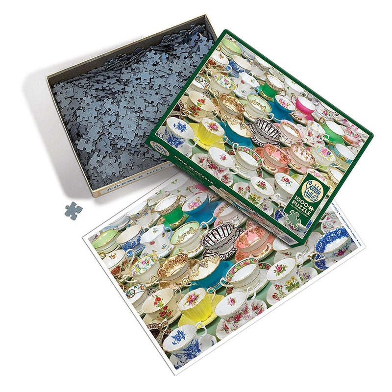 Cobble Hill - Teacups (1000-Piece Puzzle) - Limolin 
