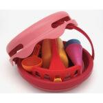 Compact Toys - 7-In-1 Sand Toys Set (Red) - Limolin 