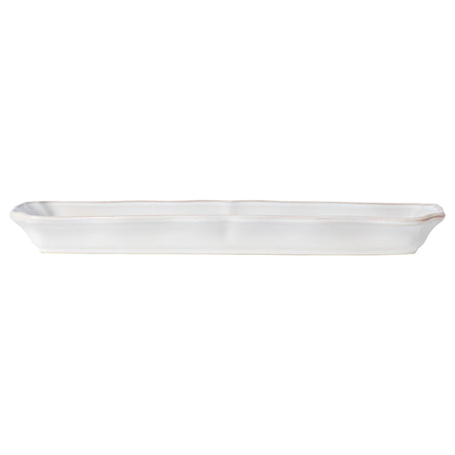Costa Nova Alentejo white large rectangular tray, alternate view