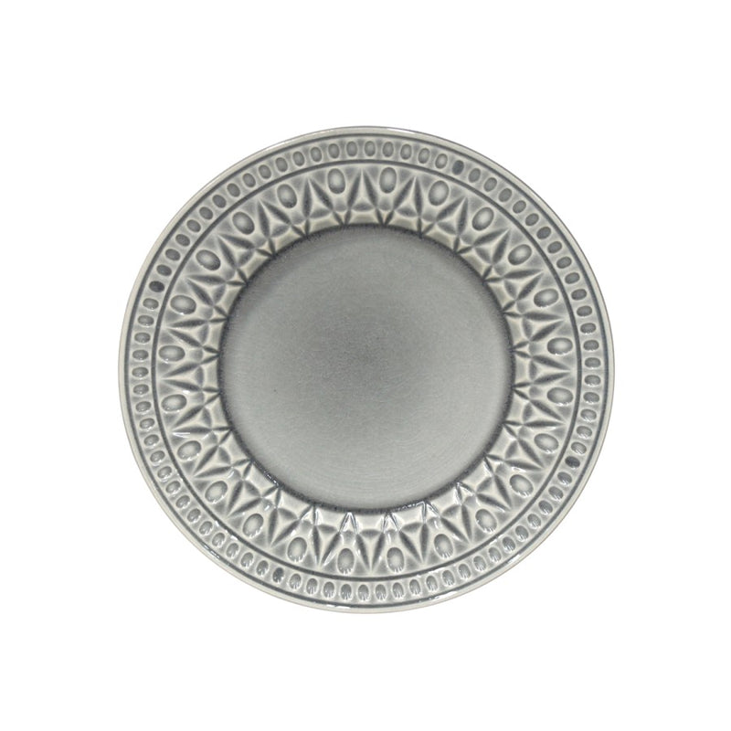 Costa Nova - Cristal Grey Salad/dessert plate - Limolin 