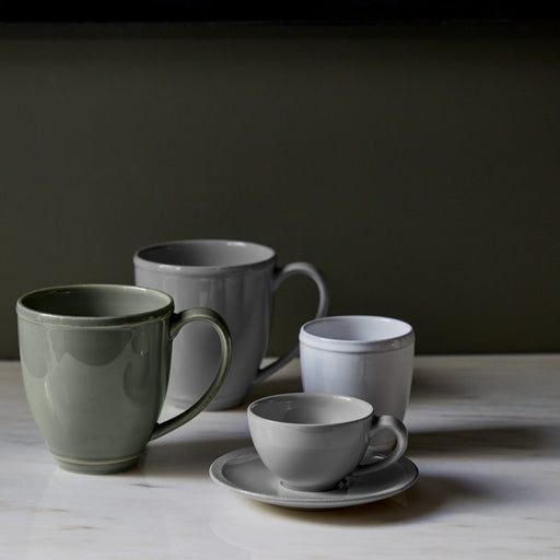 Costa Nova - Friso White Coffee Cup & Saucer 0.09L - Limolin 