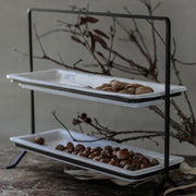 Costa Nova - Plano White Rectangular tray - Limolin 