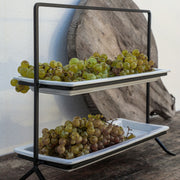 Costa Nova - Plano White Rectangular tray - Limolin 