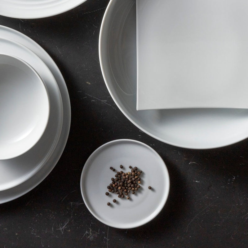 Costa Nova - Resonance White Porcelain Appetizer/Bread Plate - Limolin 