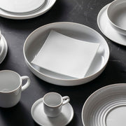 Costa Nova - Resonance White Porcelain Square Plate - Limolin 