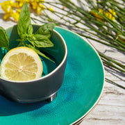 Costa Nova - Riviera Azur Footed Fruit Bowl - Limolin 
