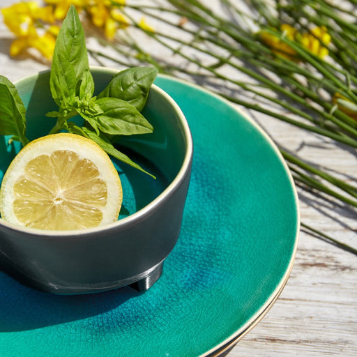 Costa Nova - Riviera Azur Footed Fruit Bowl - Limolin 