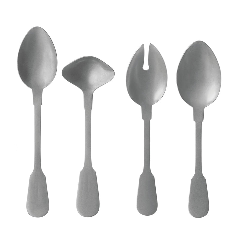 Costa Nova - Saga Matte Stainless Hostess Set 4pc - Limolin 