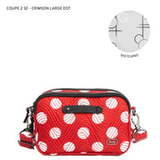 LUG - Coupe SE 2 Convertible Crossbody Bag - CRIMSON LARGE DOT - colour view