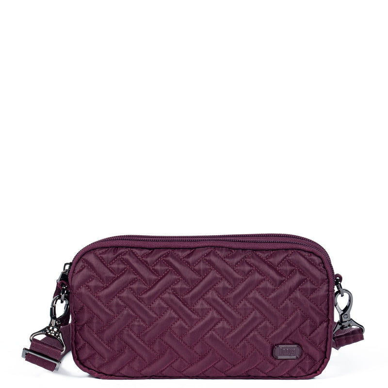 LUG - Coupe XL Convertible Crossbody Bag - Wine Red - colour view