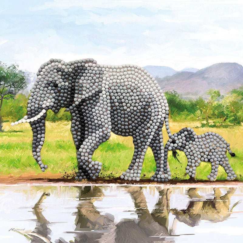 Crystal Art - CA Card - Elephant - Limolin 