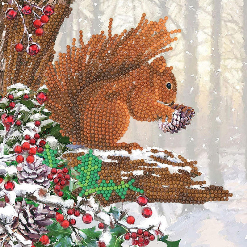 Crystal Art - CA Card - Squirrel - Limolin 