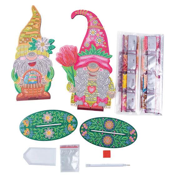 Crystal Art - CA Deco Kit: Spring Gnomes (Set of 2) - Limolin 