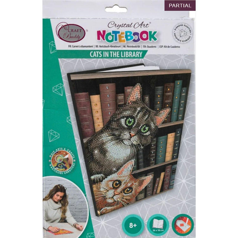 Crystal Art - CA Notebook - Catsin the Library - Limolin 