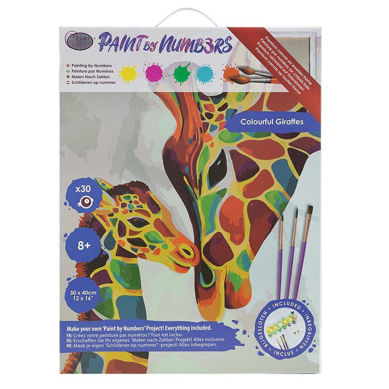 Crystal Art - CA PBN (Large) - Colorful Giraffes - Limolin 