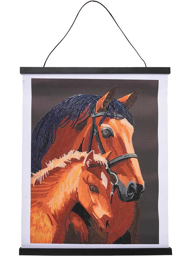 Crystal Art - CA Scroll Kit: Chestnut Mares - Limolin 