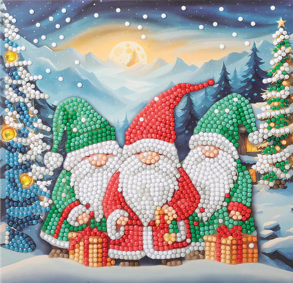 Crystal Art - Card Kit: Arctic Friends - Limolin 