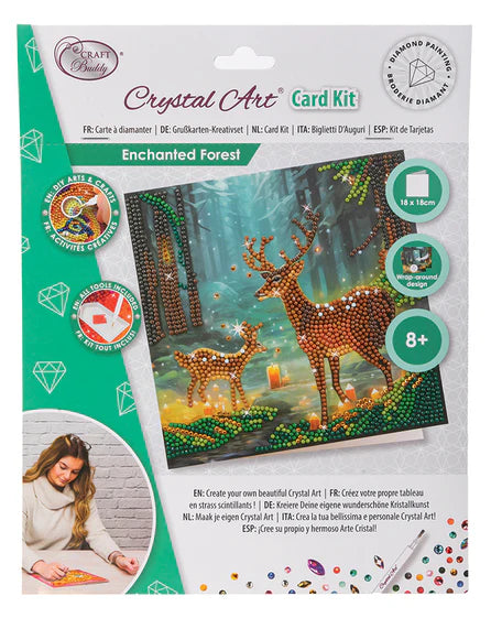 Crystal Art - Card Kit: Enchanted Forest - Limolin 