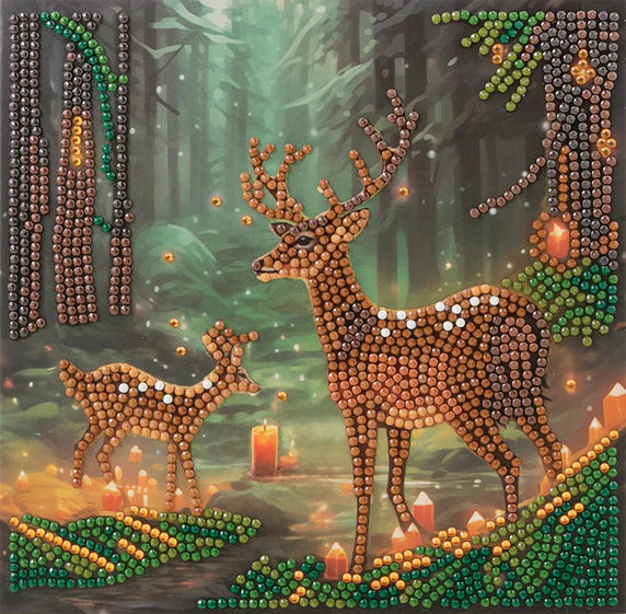 Crystal Art - Card Kit: Enchanted Forest - Limolin 