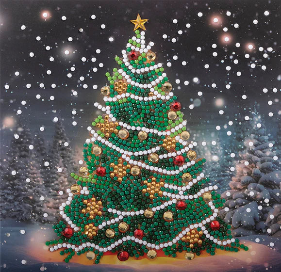 Crystal Art - Card Kit: Festive Fir - Limolin 