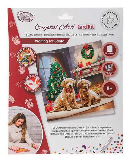 Crystal Art - Card Kit: Waiting for Santa - Limolin 