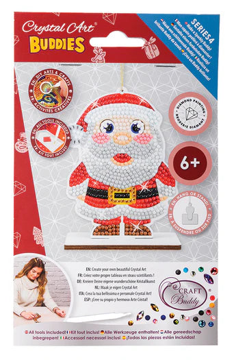 Crystal Art - Ornament: Santa - Limolin 