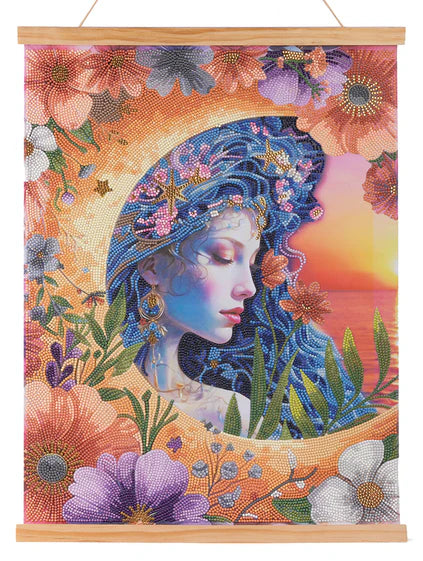 Crystal Art - Scroll Kit: Luna Goddess - Limolin 