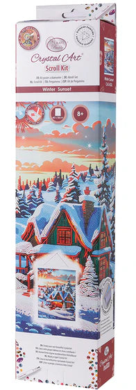 Crystal Art - Scroll Kit: Winter Sunset - Limolin 