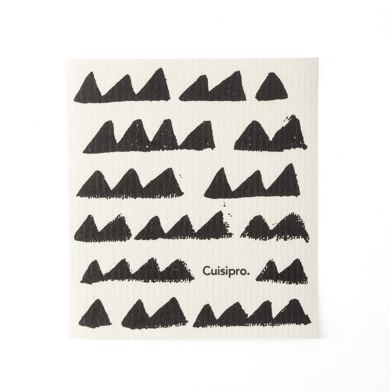 Cuisipro - All Purpose Eco-Cloth, SM 20x17x0.2cm/7.87x6.7" BLk Triangle - Limolin 