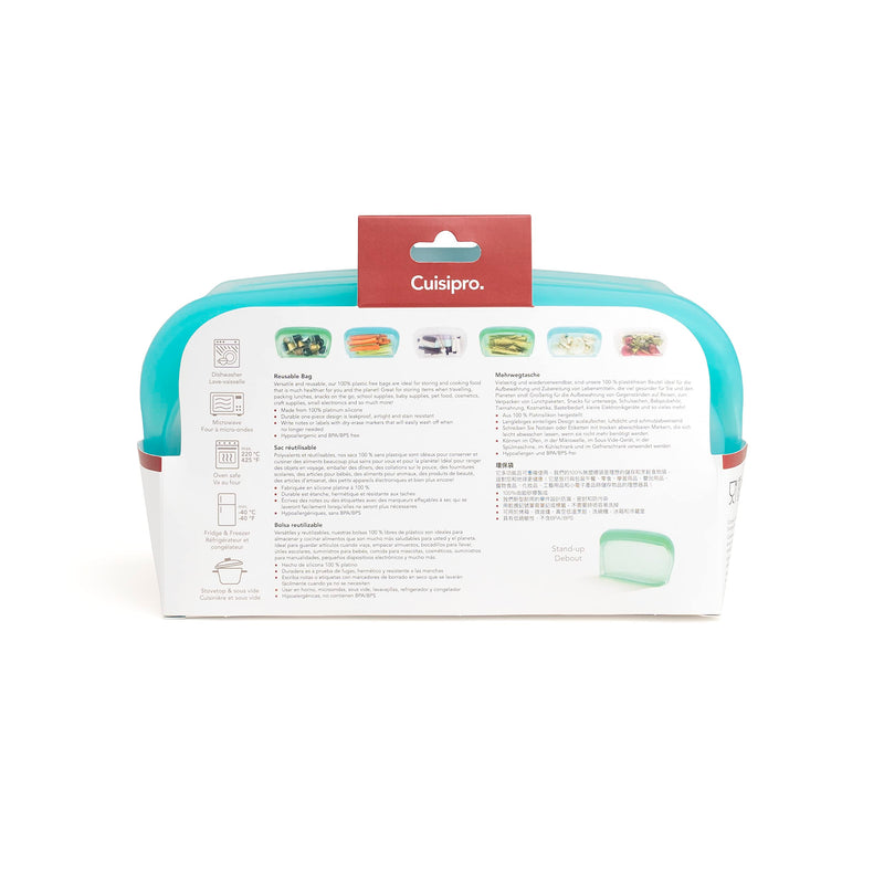 Cuisipro - Reusable Bags Stand Up 1000ml Aqua - Limolin 