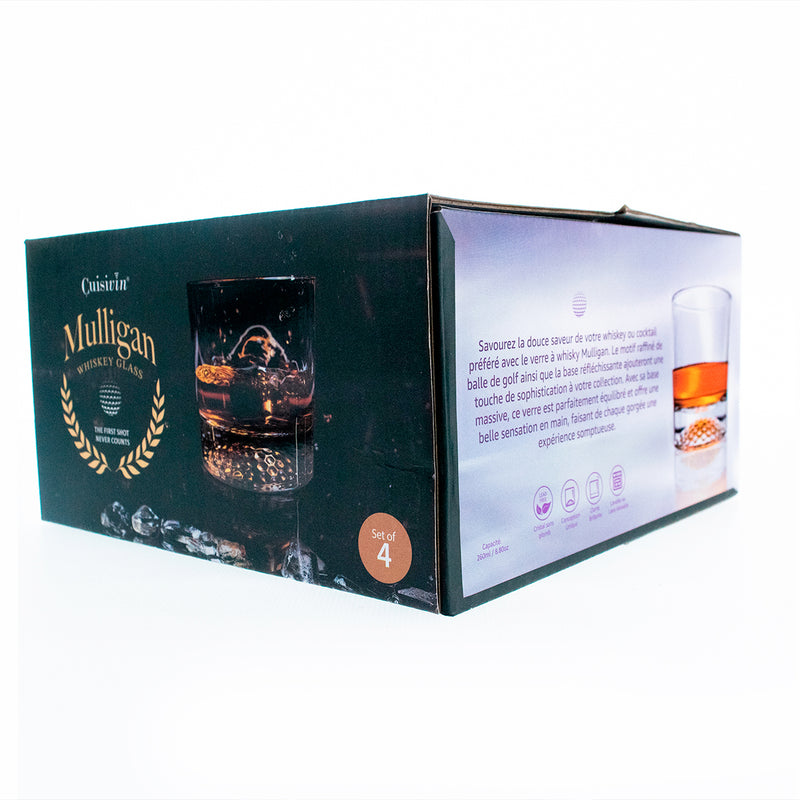 Cuisivin - Mulligan Whiskey Glass 260ml - 4pk GB - Limolin 