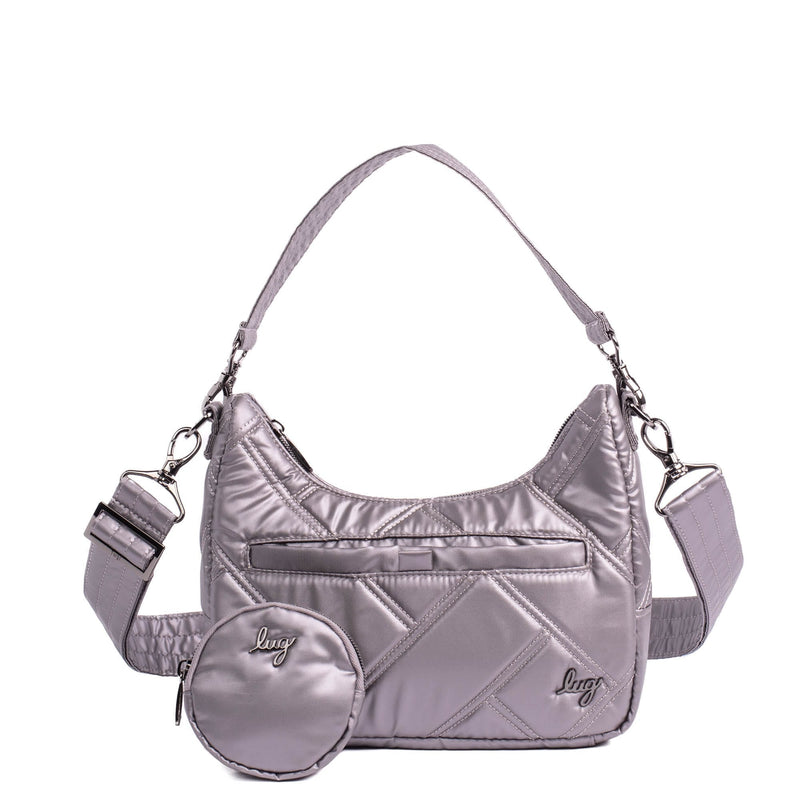 LUG - Curtsy Mini Crossbody Bag - METALLIC PEARL - colour view