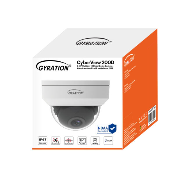 Gyration – Outdoor Network Camera CYBERVIEW 200D 2MP Outdoor IR Fixed Dome