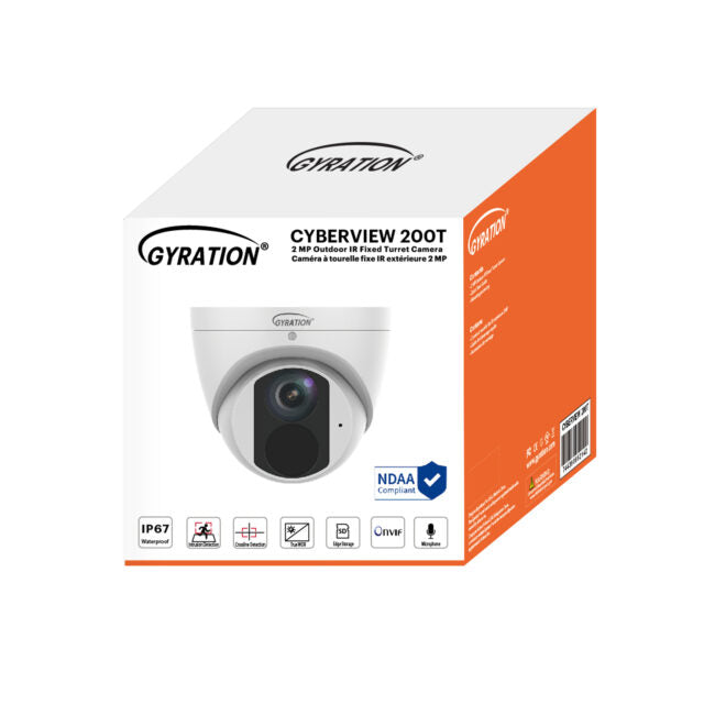 Gyration – Outdoor Network Camera CYBERVIEW 200T 2MP Outdoor IR Fixed Turret