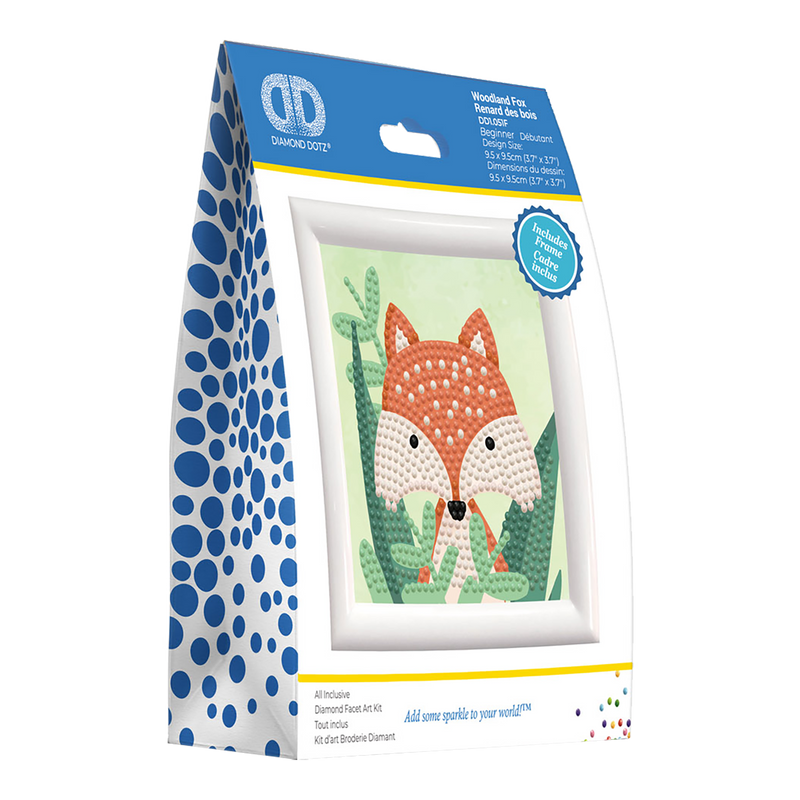 Woodland Fox - Frame Included (3.7" x 3.7" - 9.5cm x 9.5cm)