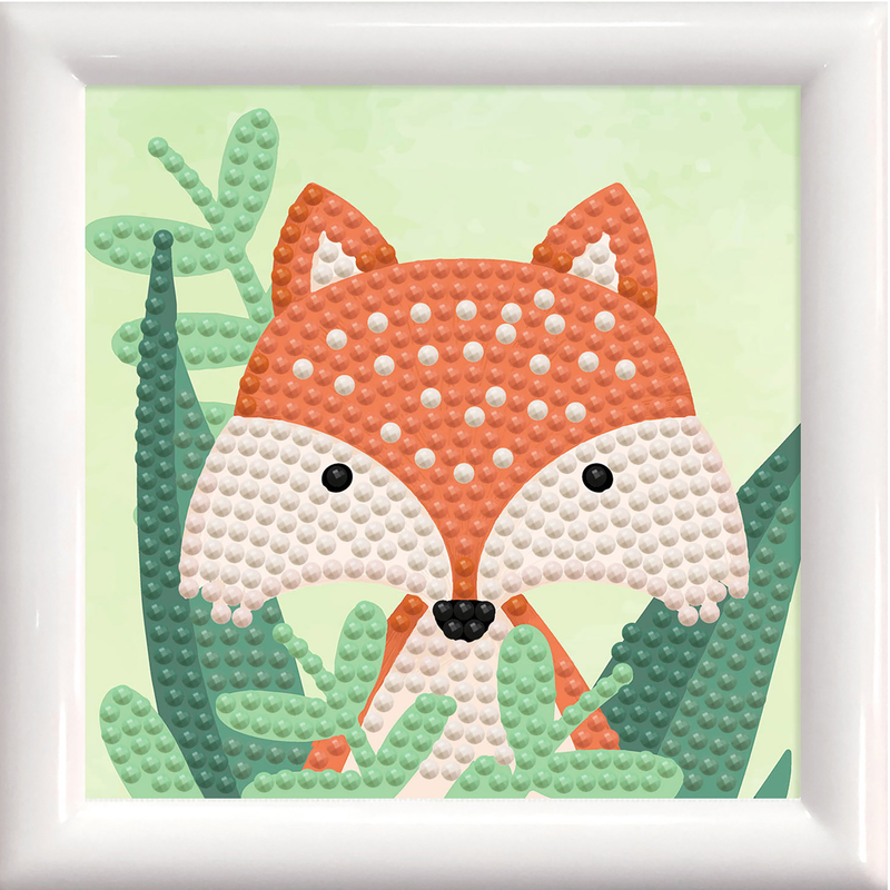 Woodland Fox - Frame Included (3.7" x 3.7" - 9.5cm x 9.5cm)