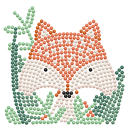Woodland Fox - Frame Included (3.7" x 3.7" - 9.5cm x 9.5cm)