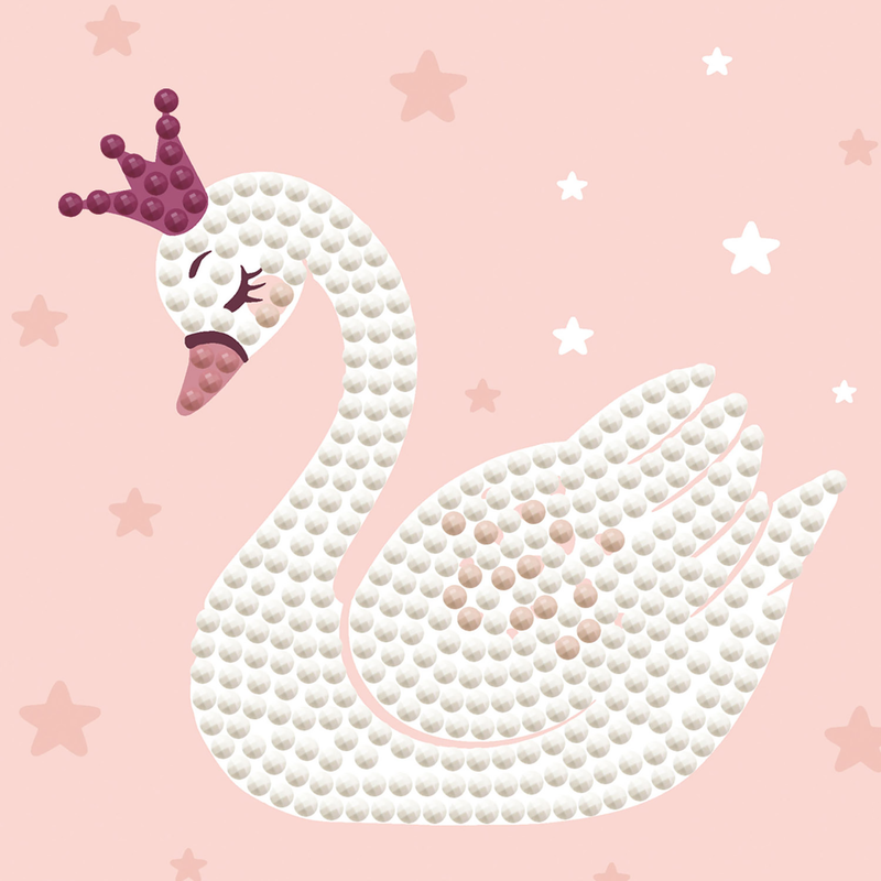 Swan Princess - Frame Included (3.7" x 3.7" - 9.5cm x 9.5cm)