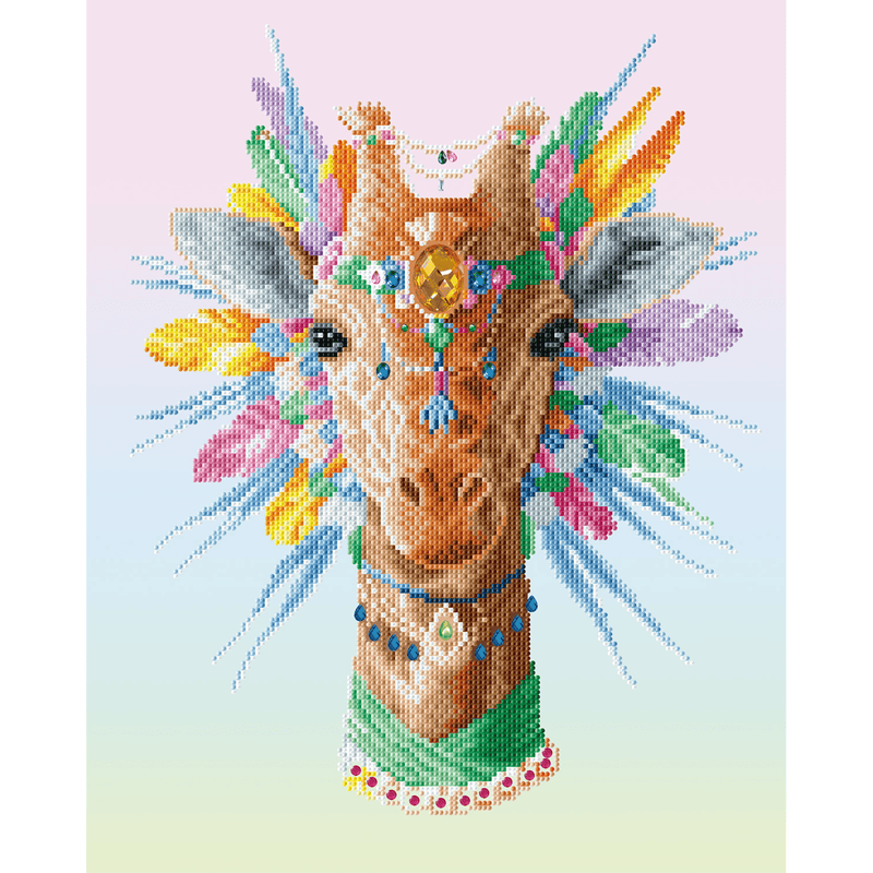 BOHEMIAN GIRAFFE (19.7" x 19.7" - 50cm x 50cm)