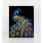 NEON PEACOCK (17.1" x 21.1" - 43,5cm x 53,7cm)